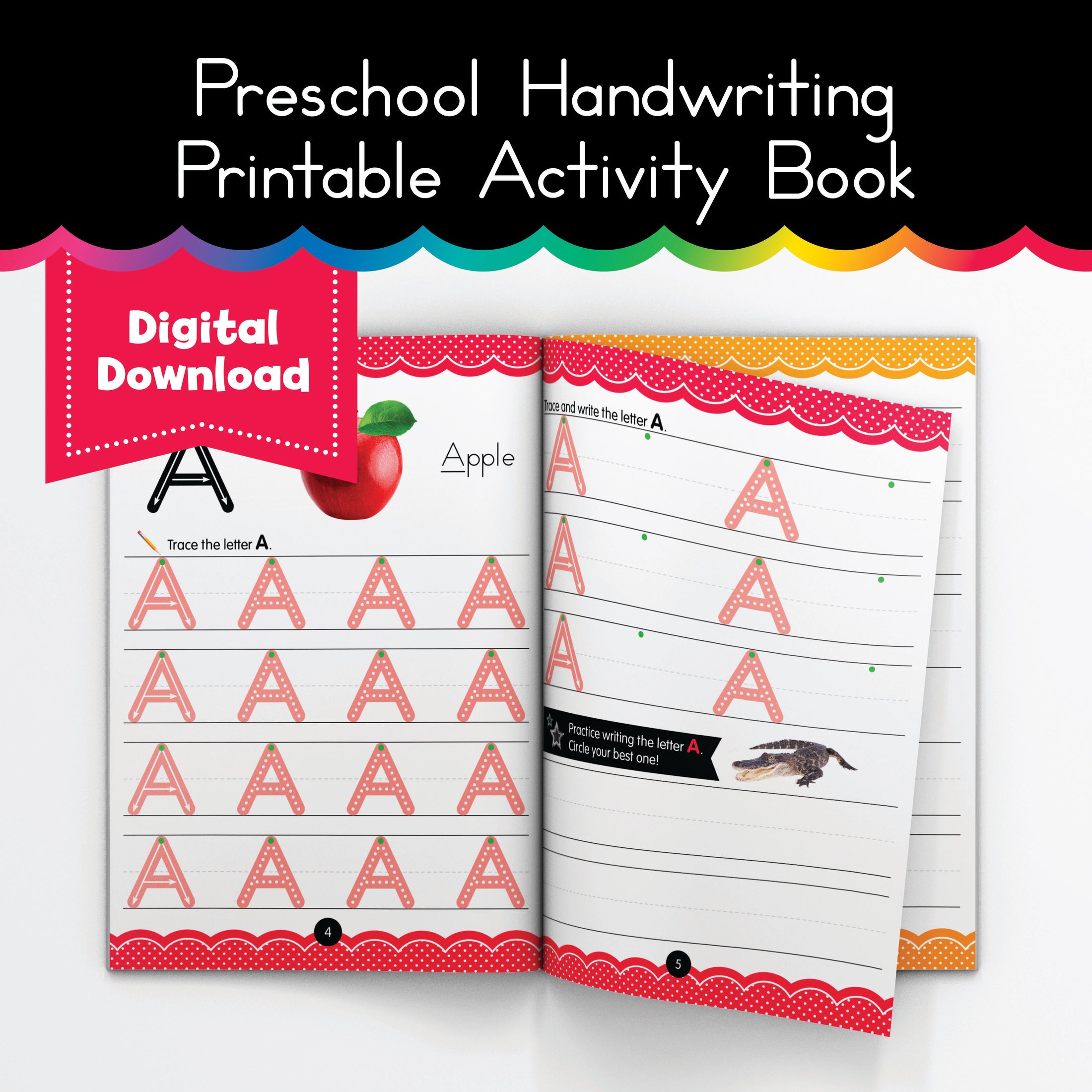 Preschool Handwriting Printable Activity Book