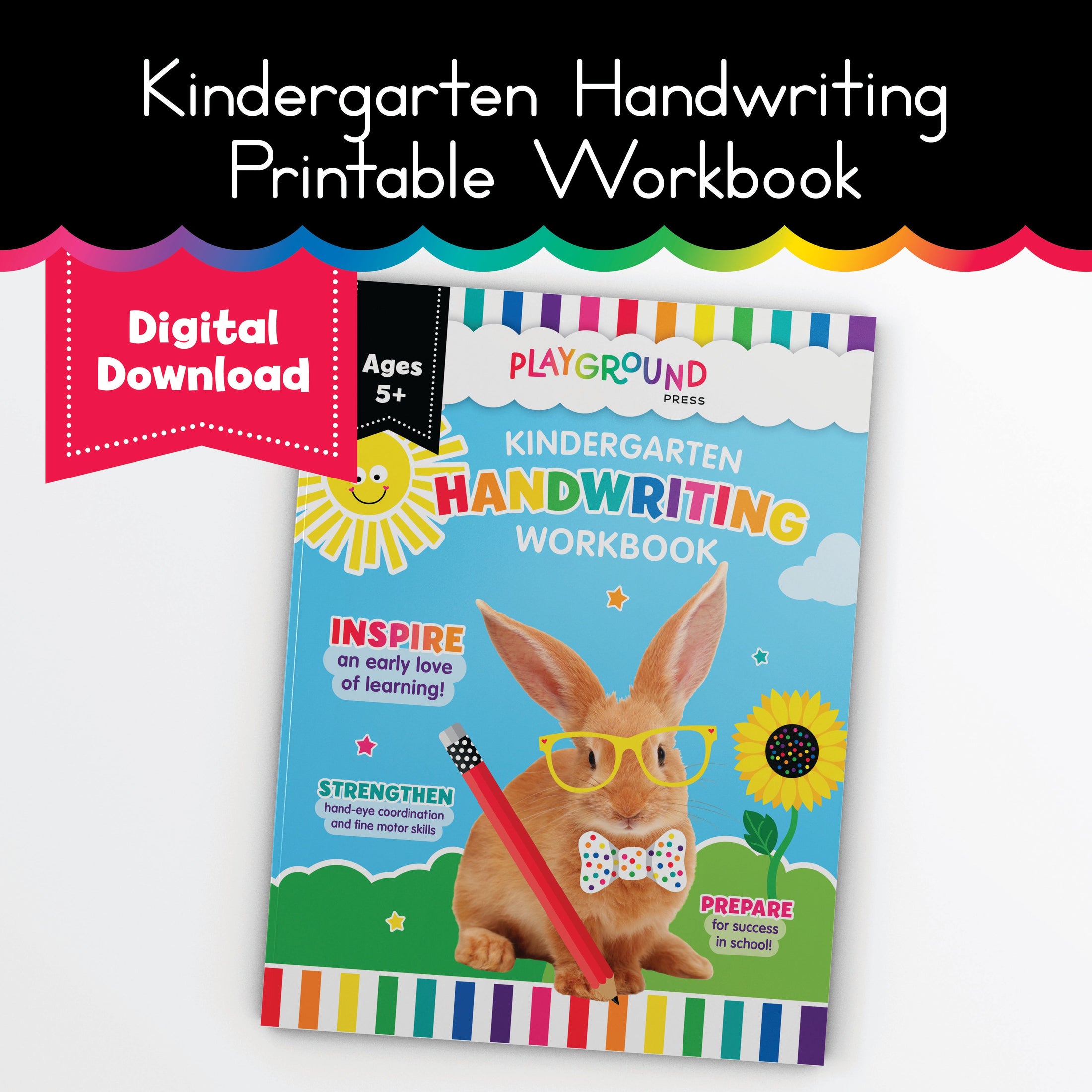 Kindergarten Handwriting Printable Workbook