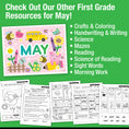 Load image into Gallery viewer, Printable First Grade May Daily Math