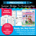 Load image into Gallery viewer, Printable Bridge To Kindergarten Digital Summer Workbook