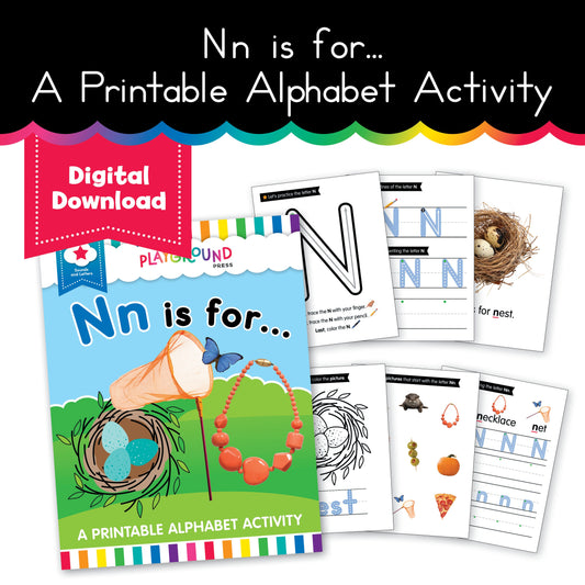 S.T.A.R. Reading: Nn is For... A Printable Alphabet Activity - Book 3