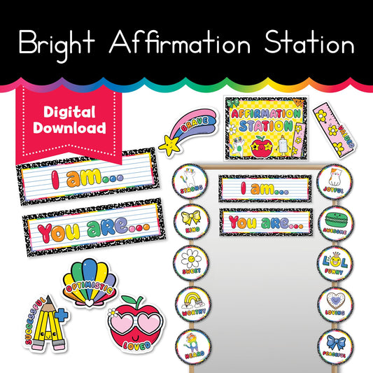 Printable Bright Affirmation Station