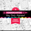 Load image into Gallery viewer, Printable Kindergarten May Daily Alphabet