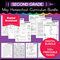 Load image into Gallery viewer, Printable Second Grade May Homeschool Curriculum Bundle