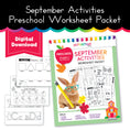 Load image into Gallery viewer, September Preschool Packet