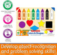Load image into Gallery viewer, Lift & Learn Colors & Shapes Puzzle