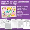 Load image into Gallery viewer, Printable Second Grade May Daily Morning Work