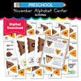 Load image into Gallery viewer, Printable Preschool November Alphabet Match