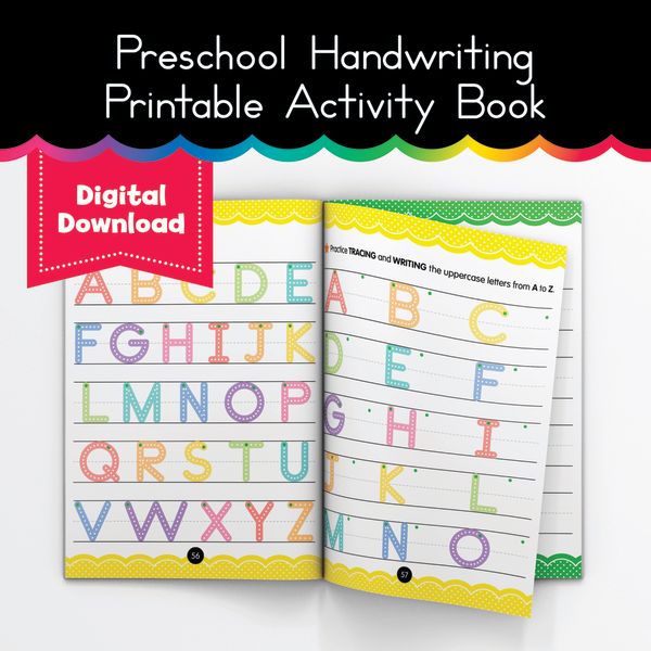 Preschool Handwriting Printable Activity Book