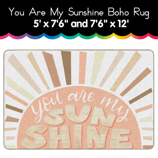 You Are My Sunshine Boho Rug