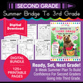 Load image into Gallery viewer, Printable Bridge To Third Grade Digital Summer Workbook
