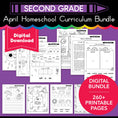 Load image into Gallery viewer, Printable Second Grade April Homeschool Curriculum Bundle