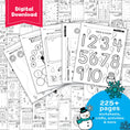 Load image into Gallery viewer, Printable Preschool January Homeschool Curriculum Bundle