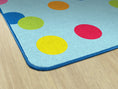 Load image into Gallery viewer, Rainbow Polka Dots Classroom Rug by Schoolgirl Style