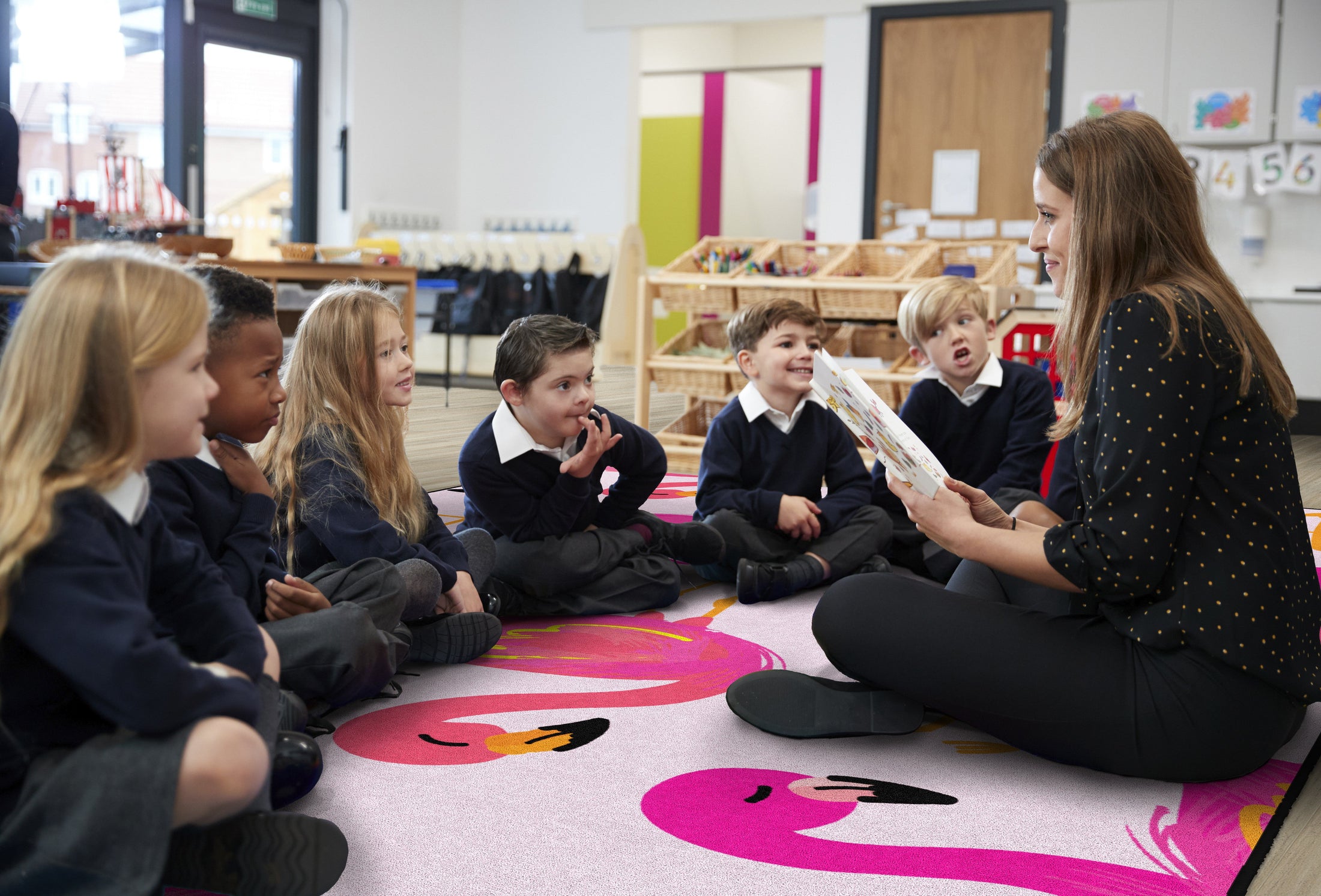 Flamingo Classroom Rug by Schoolgirl Style
