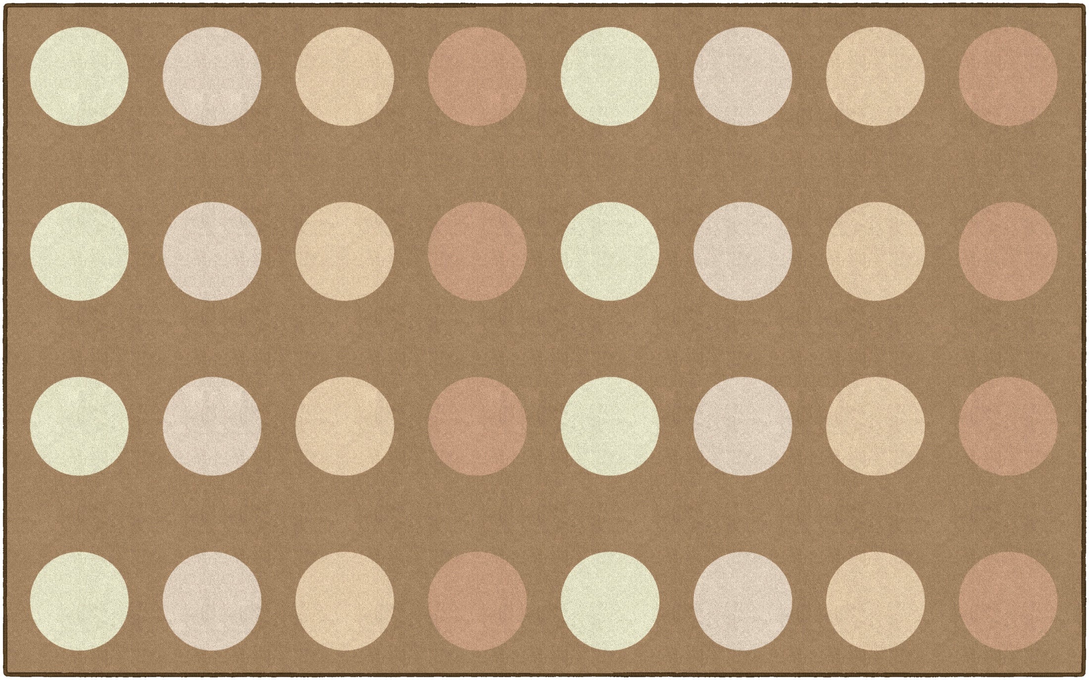 Neutral Sit Spots Classroom Rug by Schoolgirl Style