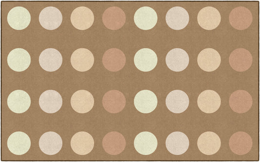 Neutral Sit Spots Classroom Rug by Schoolgirl Style