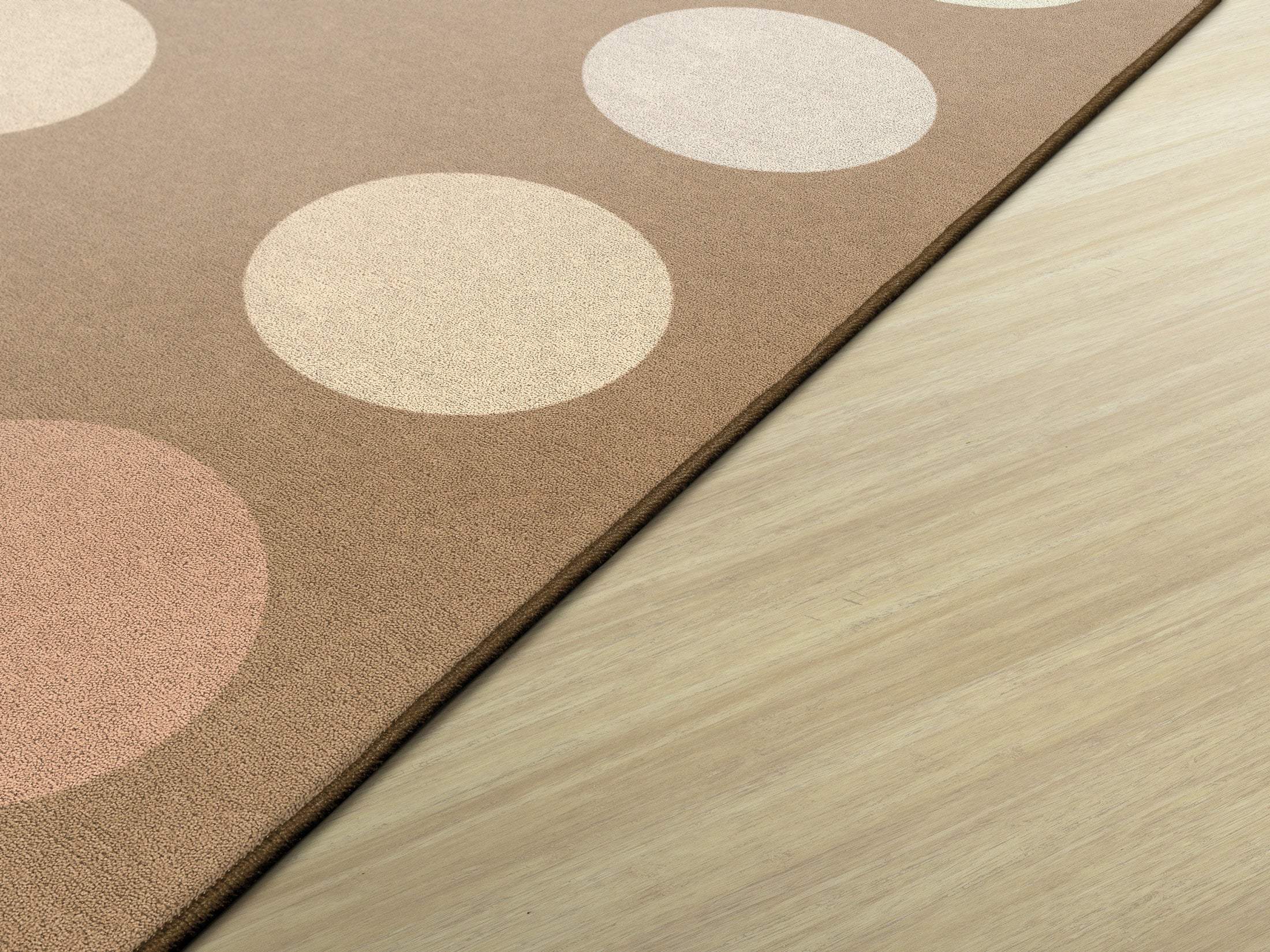 Neutral Sit Spots Classroom Rug by Schoolgirl Style