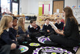 Load image into Gallery viewer, Midnight Orchid Paisley Classroom Rug by Schoolgirl Style