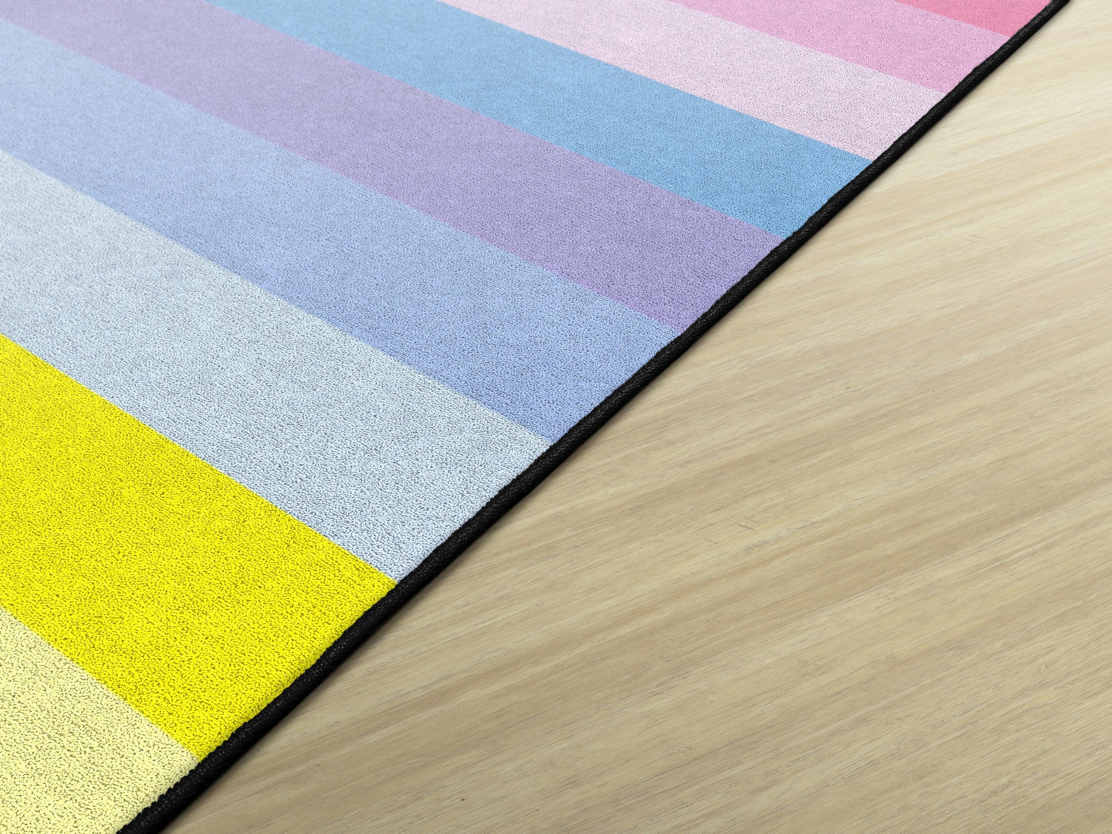 Rainbow Stripes Classroom Rug by Schoolgirl Style