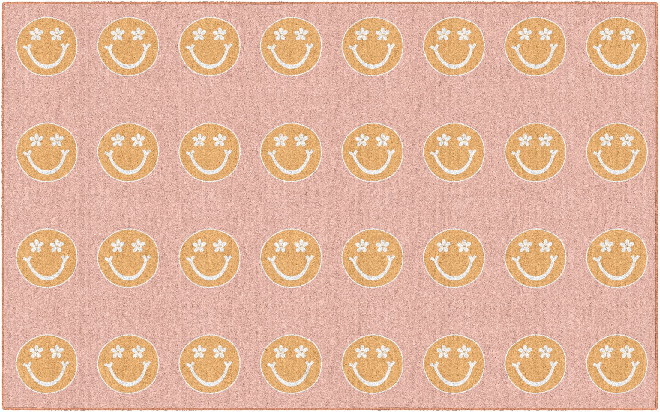 Smiley Faces Sit Spot Rug Seating Classroom Rug by Schoolgirl Style