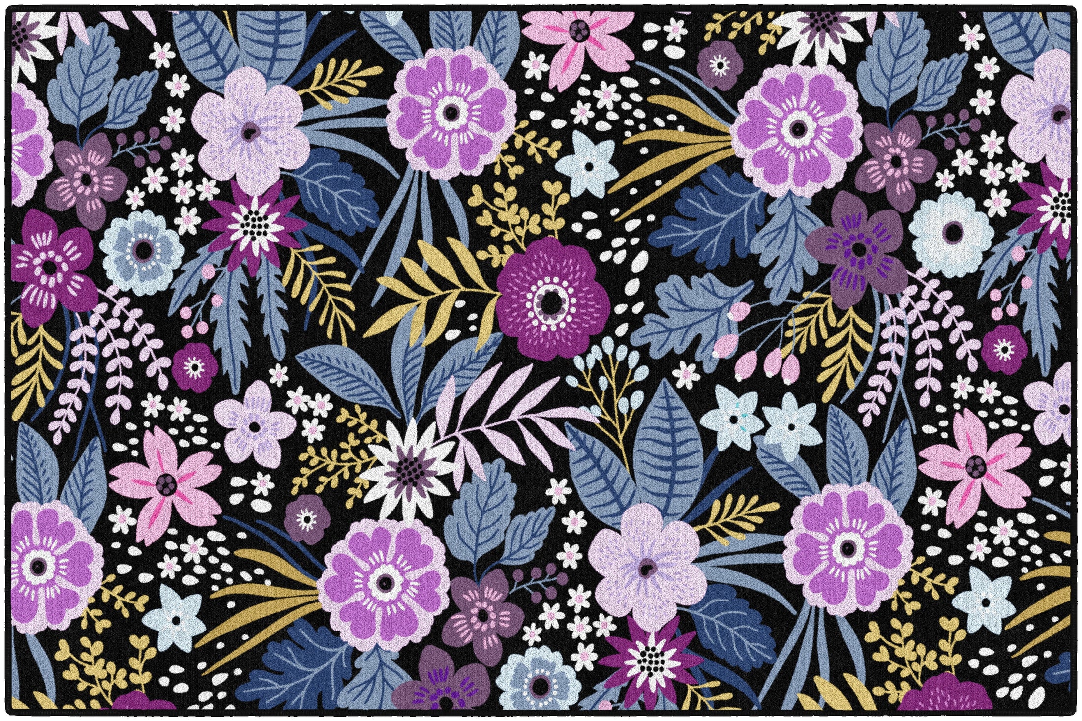 western floral rug