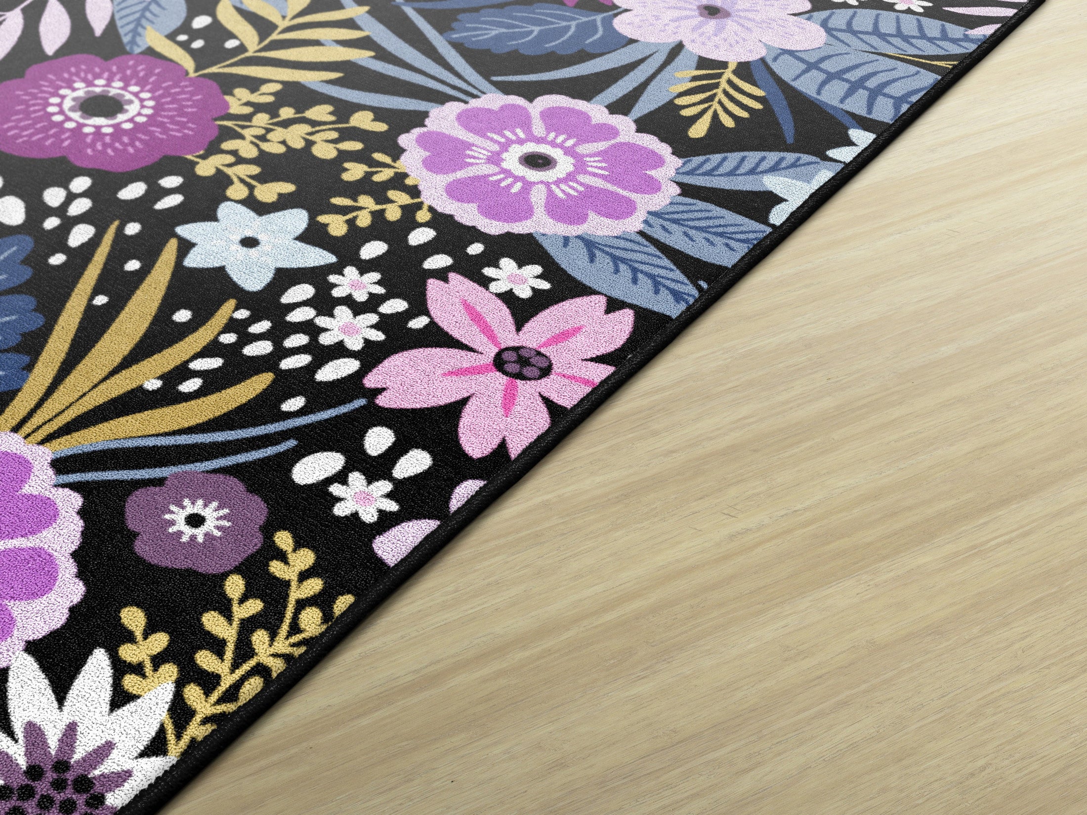 western floral rug