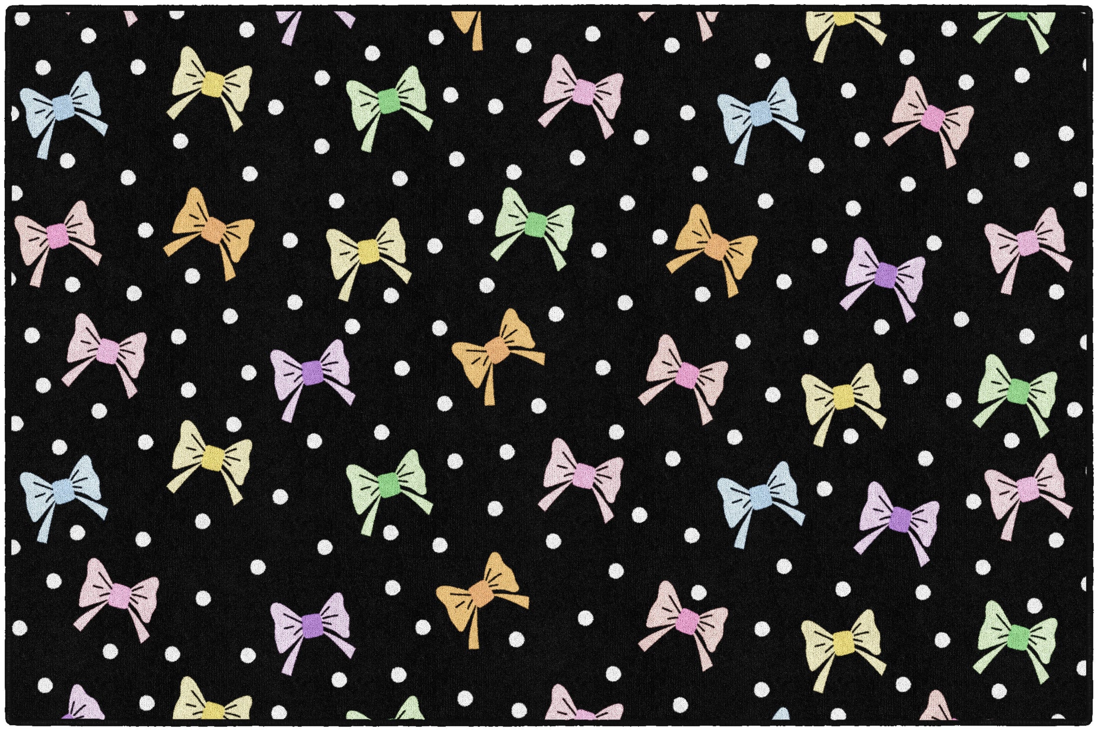 Pastel Bows Classroom Rug by Schoolgirl Style