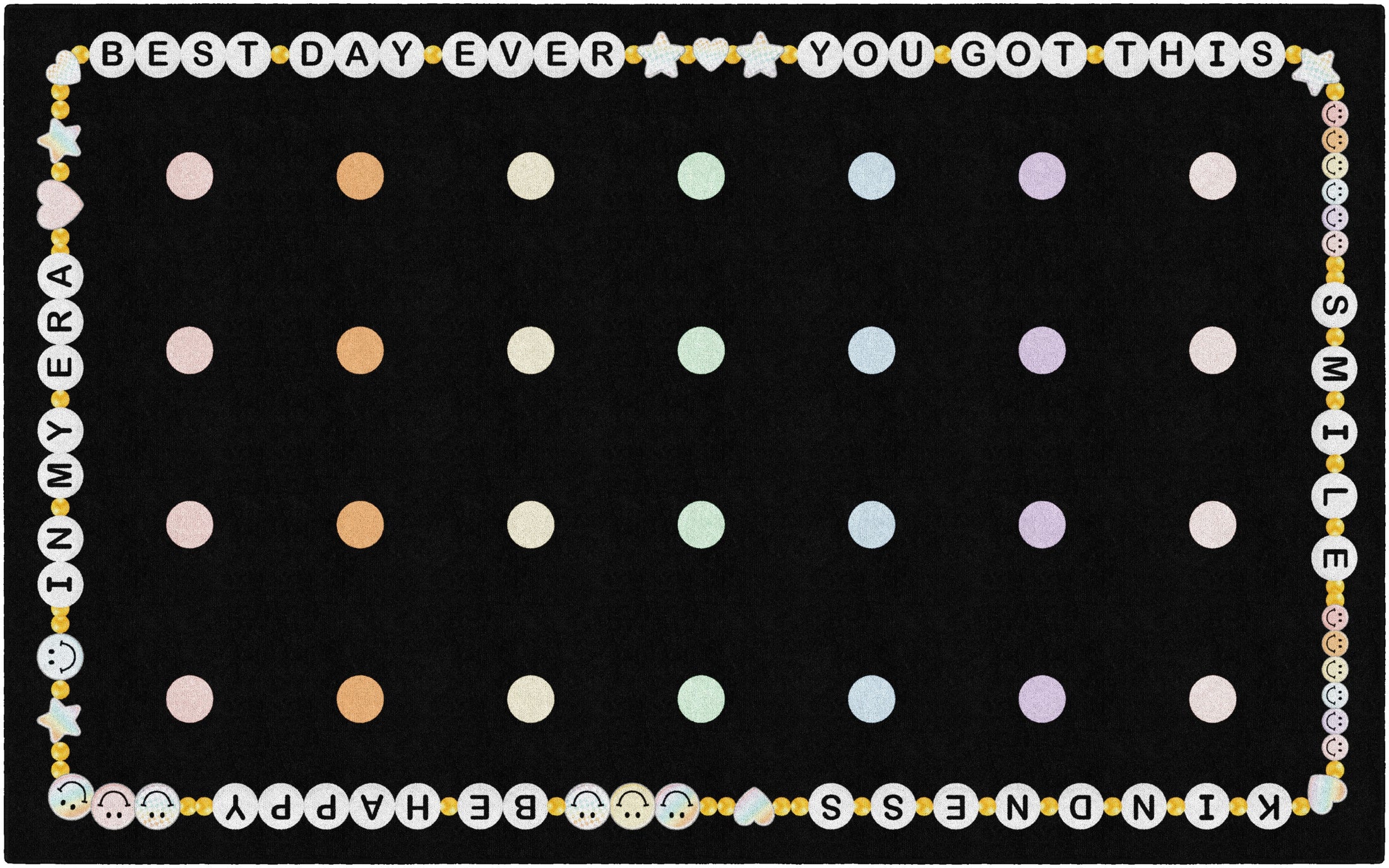 Friendship Bracelet Sit Spots Classroom Rug by Schoolgirl Style