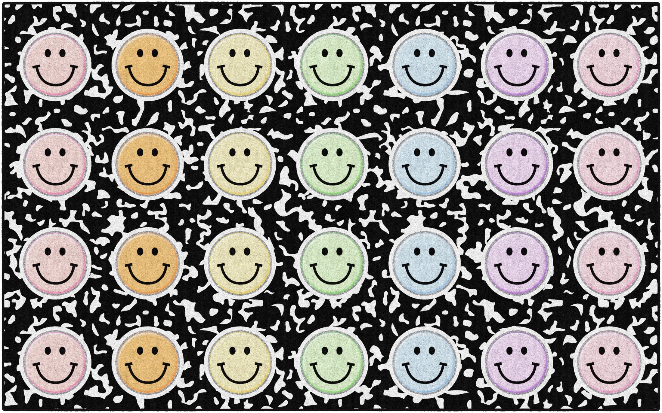 Happy Faces on Composition Book Paper Sit Spots
