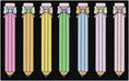 Load image into Gallery viewer, Pastel Pencils with Bows Classroom Rug by Schoolgirl Style