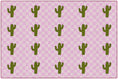 Load image into Gallery viewer, Light Pink Cactus Sit Spots Classroom Rug by Schoolgirl Style