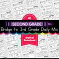 Load image into Gallery viewer, Printable Bridge To Third Grade Daily Mix Digital Summer Workbook