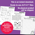 Load image into Gallery viewer, Printable Second Grade Full Year Homeschool Curriculum Bundle