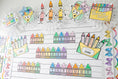 Load image into Gallery viewer, Second Grade September Crayon Box Craftivity Bulletin Board Set