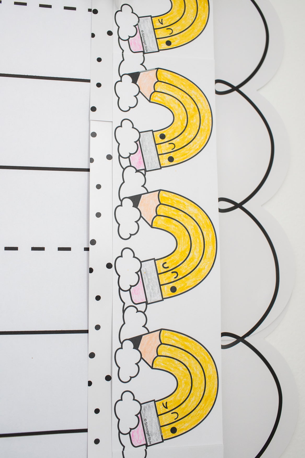 September Pencil Crafivity Bulletin Board Set