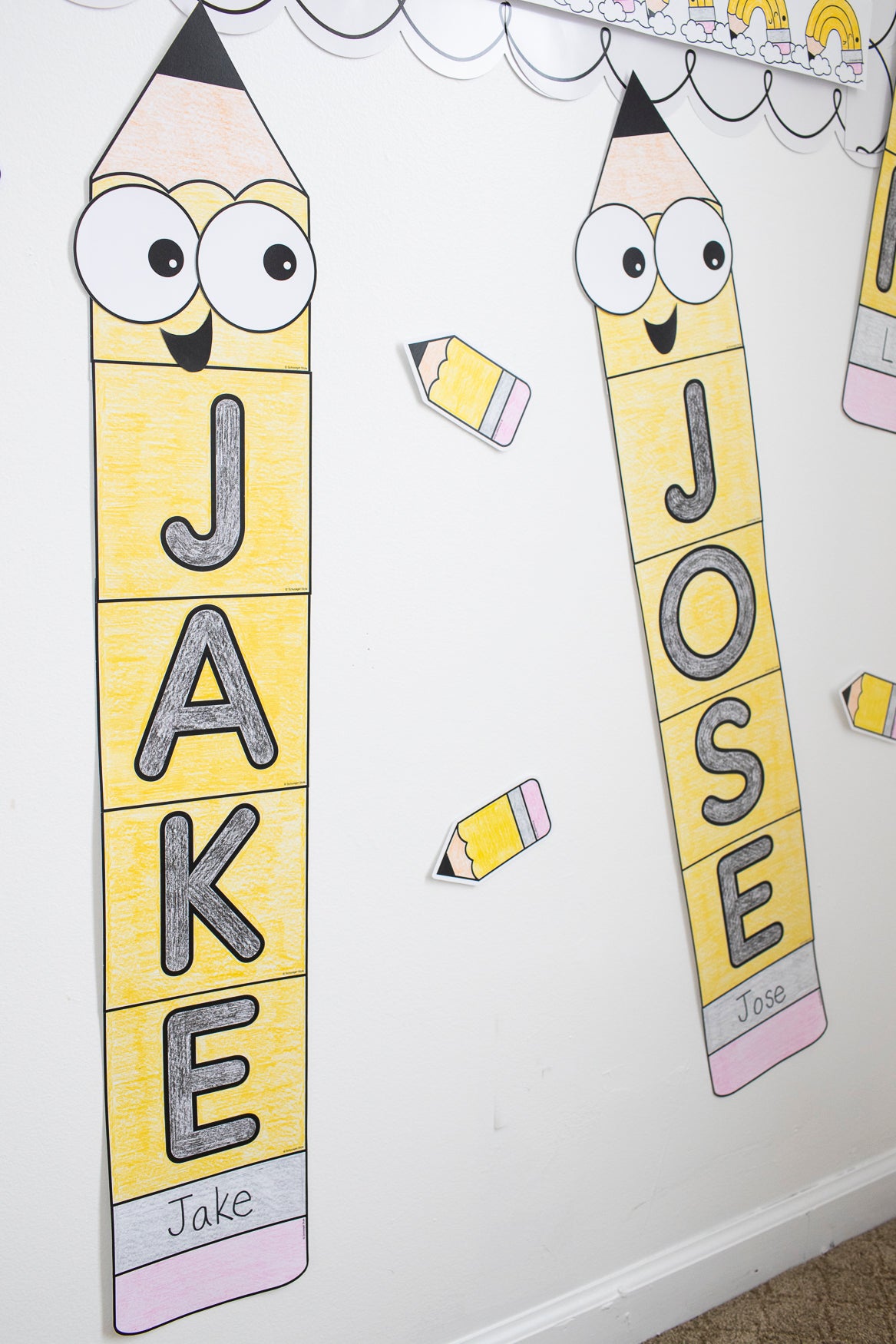 September Pencil Crafivity Bulletin Board Set