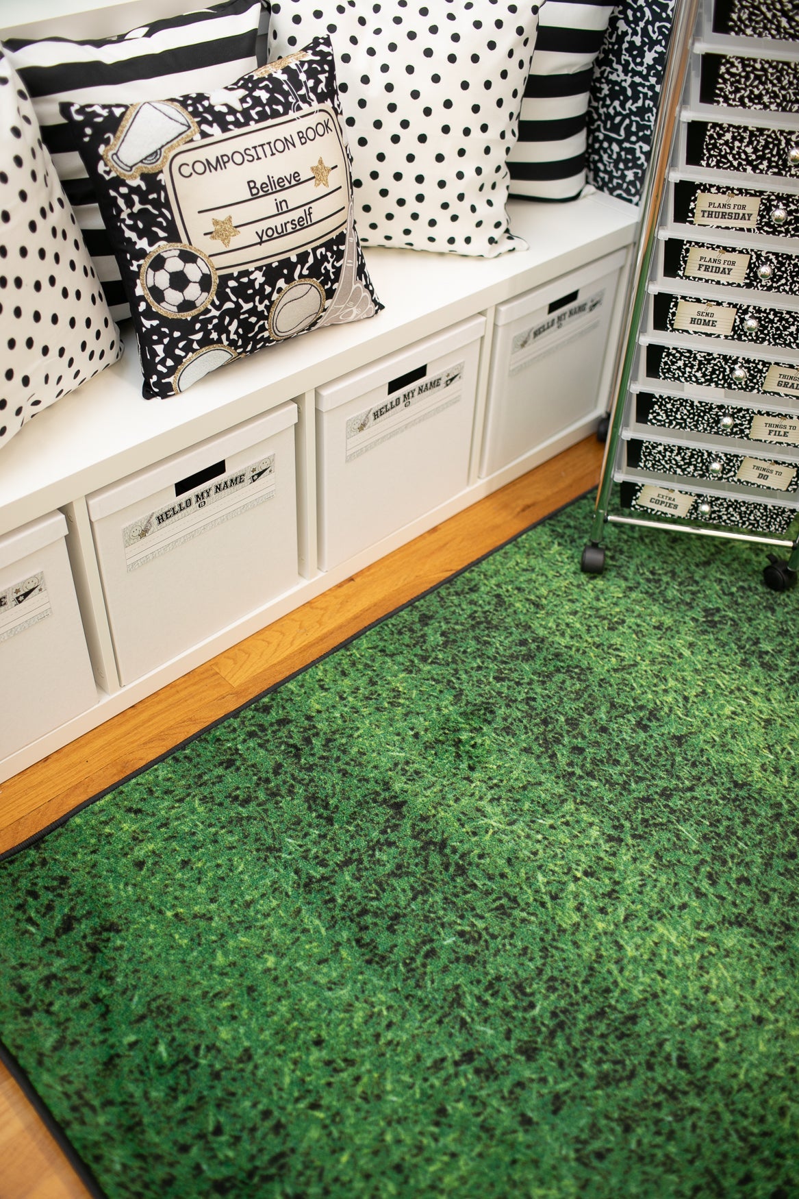 Green Turf Classroom Rug by Schoolgirl Style