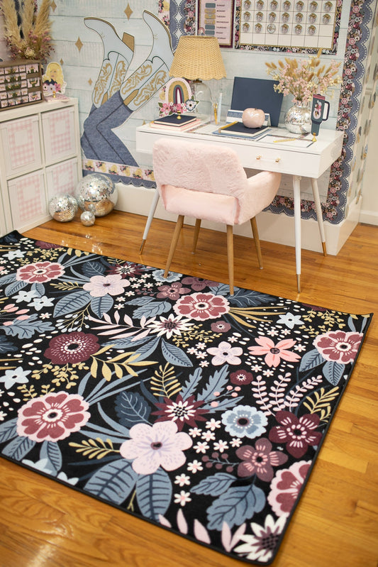 western floral rug