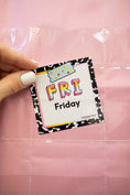 Load image into Gallery viewer, Pink Calendar Pocket Chart