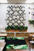 Load image into Gallery viewer, Greenery on Black Classroom Rug by Schoolgirl Style