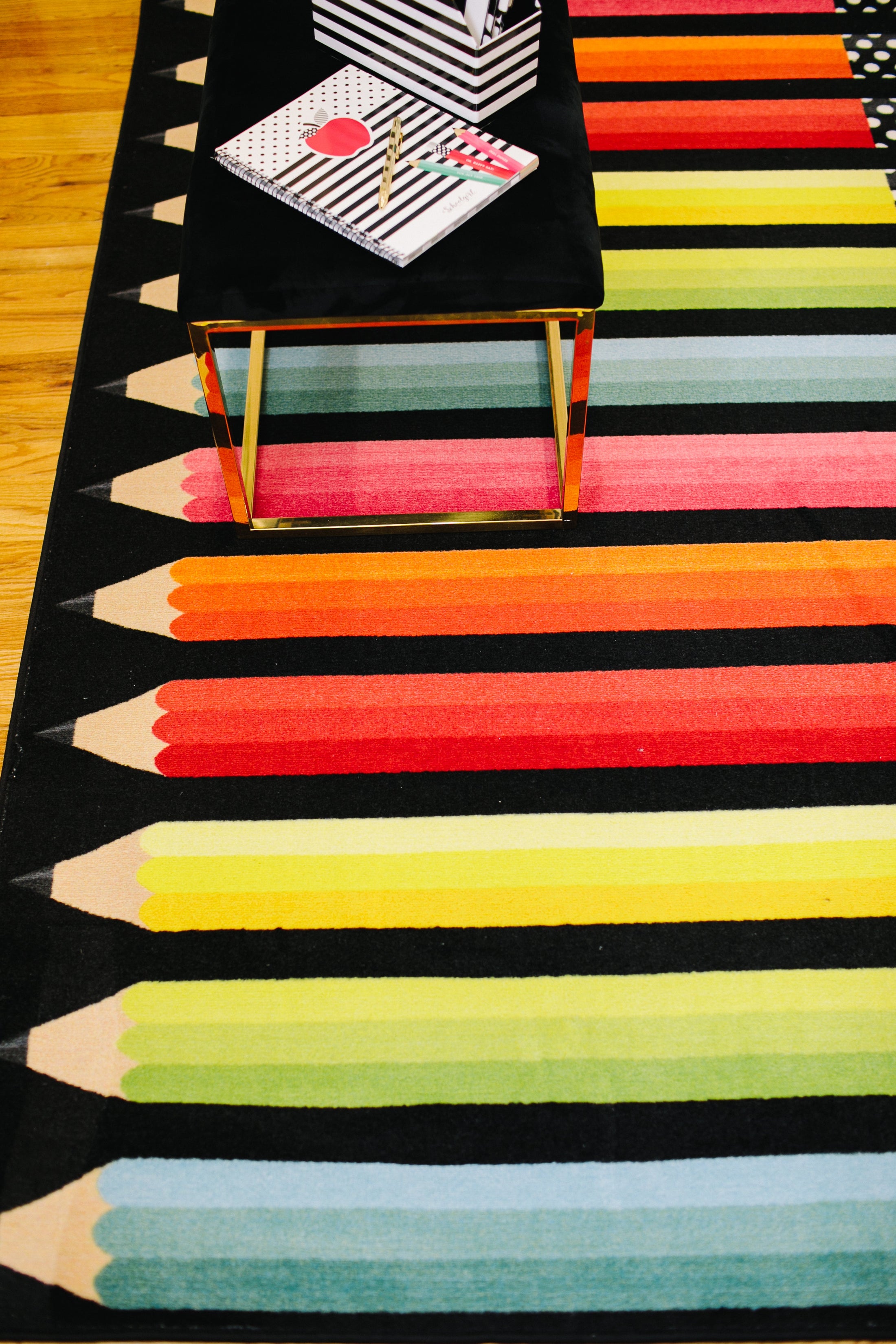 Colorful Pencils Classroom Rug by Schoolgirl Style