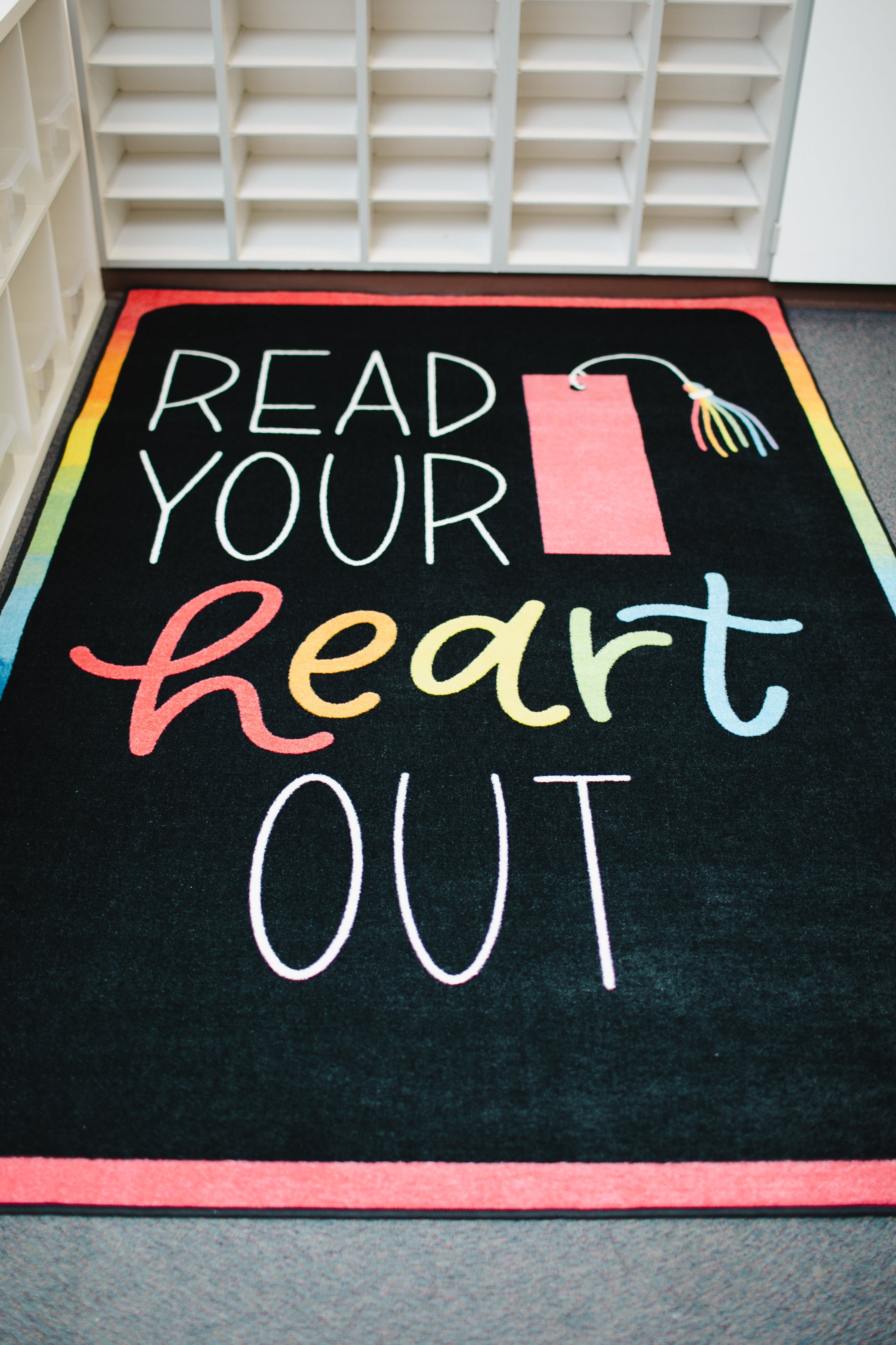 "Read Your Heart Out" Classroom Rug by Schoolgirl Style