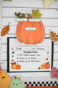 Load image into Gallery viewer, Pumpkin Facts Craft for kids