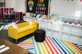 Load image into Gallery viewer, Crisscross Rainbow Classroom Rug by Schoolgirl Style