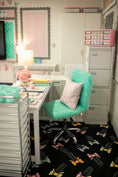 Load image into Gallery viewer, Pastel Bow Paperclips Classroom Rug by Schoolgirl Style