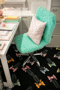 Load image into Gallery viewer, Pastel Bow Paperclips Classroom Rug by Schoolgirl Style