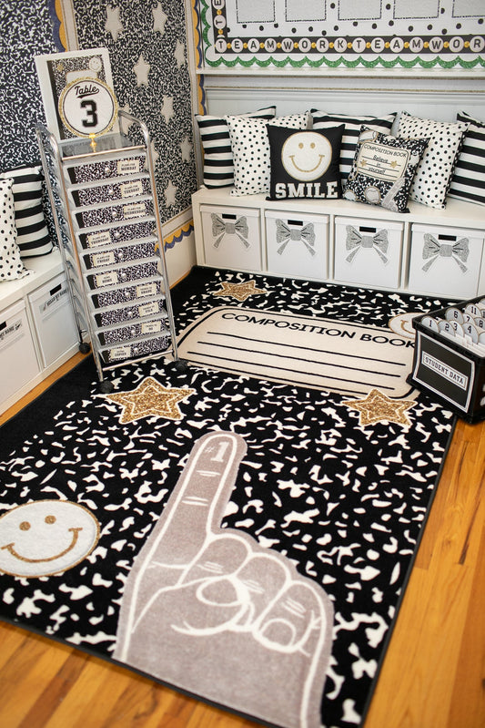 Fire Up Composition Notebook Classroom Rug by Schoolgirl Style