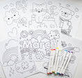 Load image into Gallery viewer, March Coloring Pages Pack