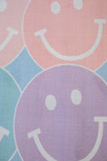 Load image into Gallery viewer, Pastel Rainbow Smileys Classroom Rug by Schoolgirl Style